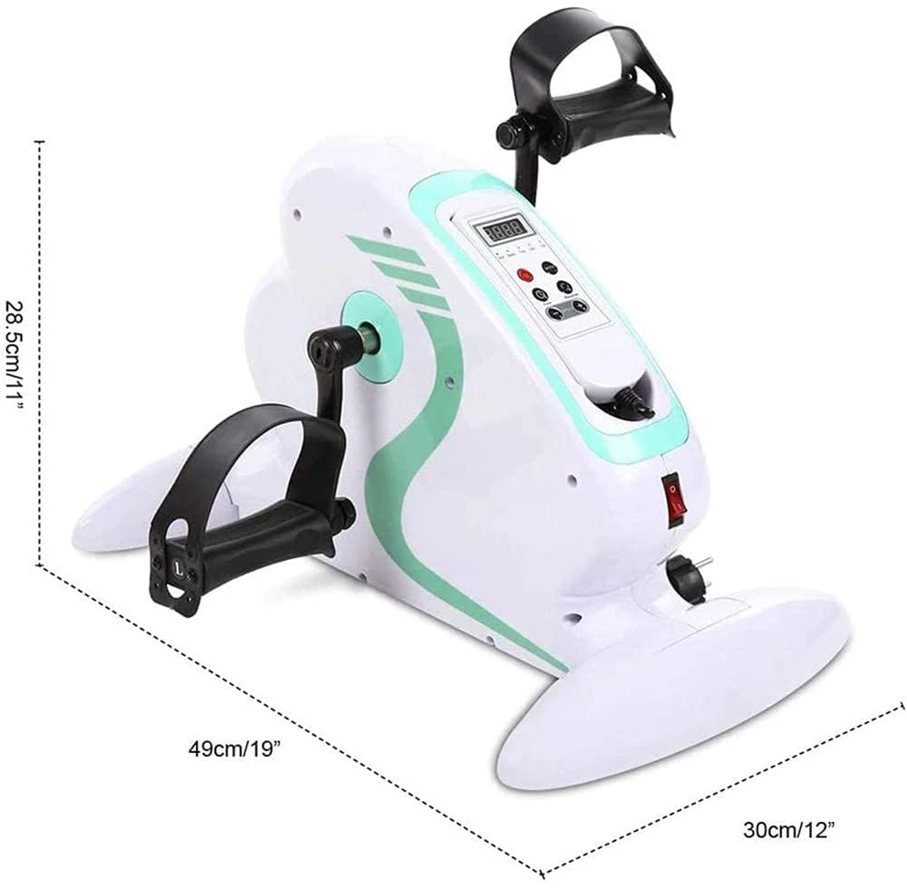 Mini Home Fitness Equipment Exercise Cycle Rehabilitation Electric Motorized Pedal Exerciser Bike Training for Arm Leg