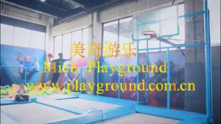 Mini trampoline carré pour enfants avec filet de sécurité