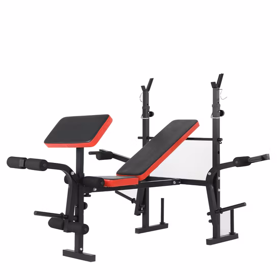 Banc d'haltères d'exercice d'inclinaison d'équipement de gymnastique avec des roues