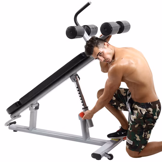 Chaise de musculation assis banc d'haltères plat banc d'entraînement exercice réglable banc de musculation Commercial Gym