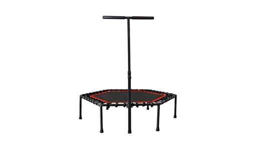 Mini trampoline de fitness de 40 pouces (100 cm) 48 pouces (122 cm) avec barre de poignée réglable